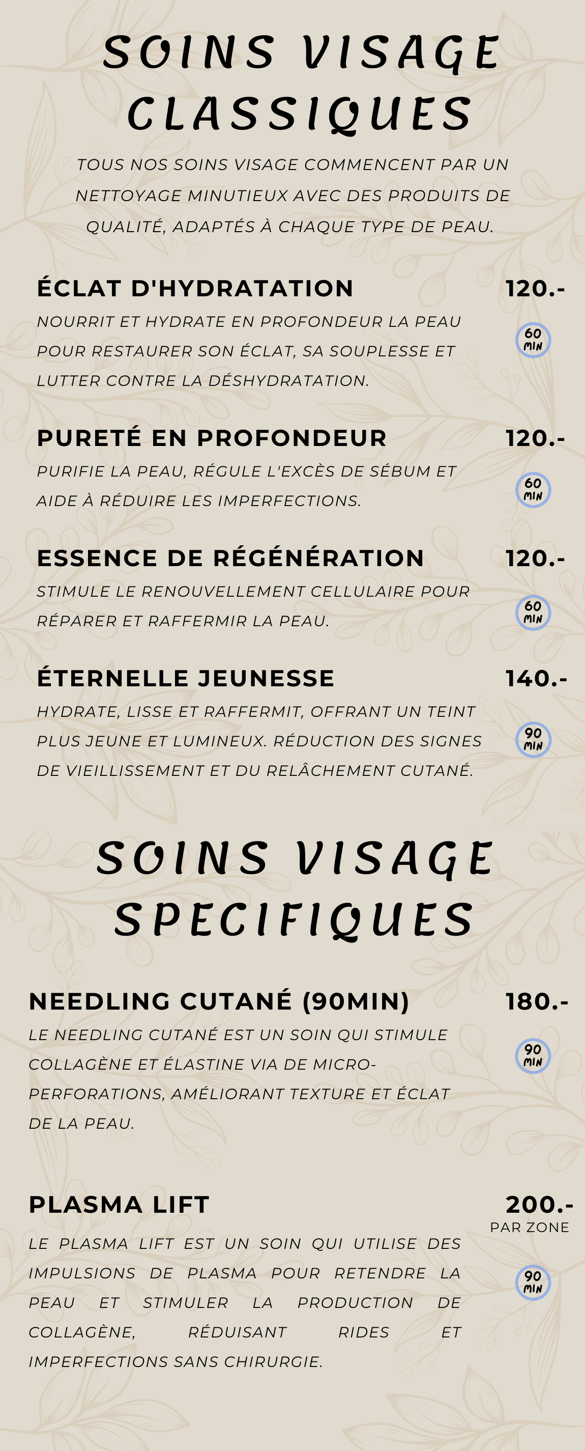 Soins du visage